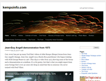 Tablet Screenshot of kempoinfo.com